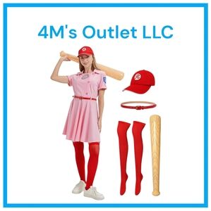 Baseball Costume Women Baseball Dress Uniform With Baseball Cap